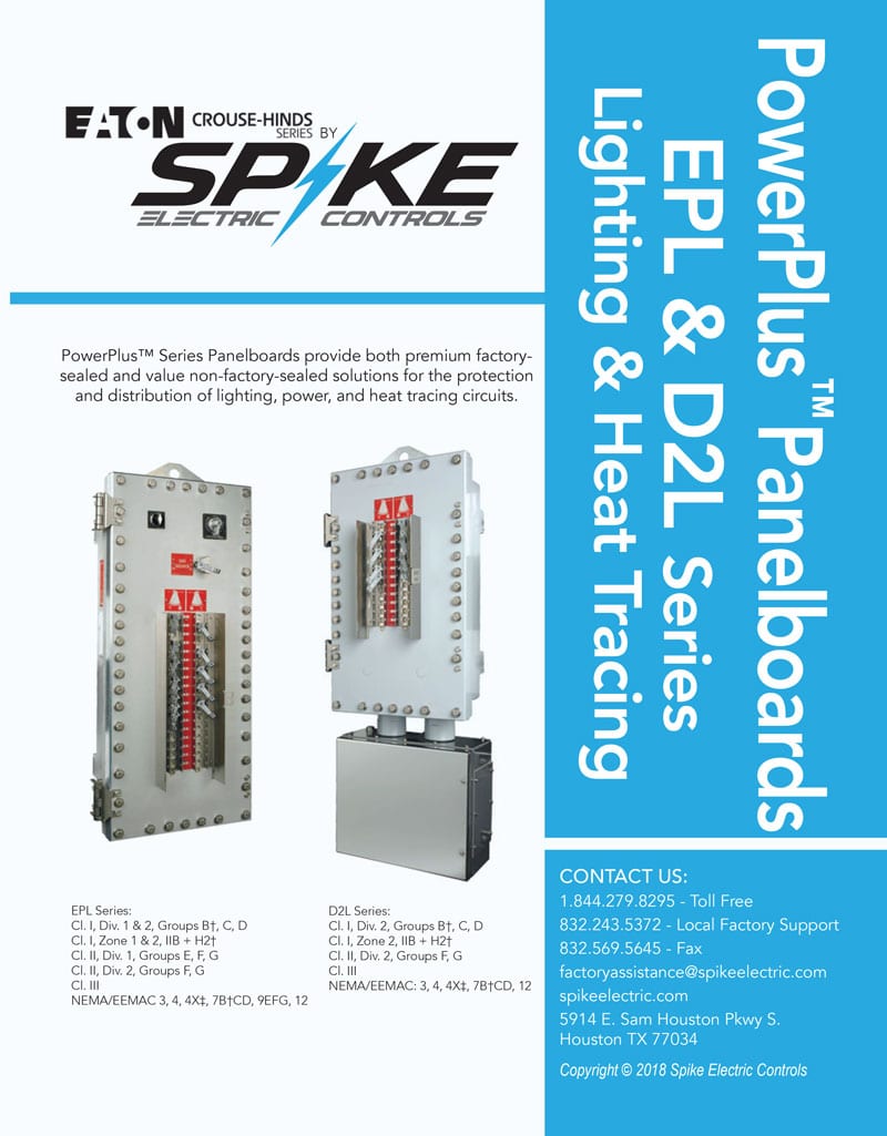 Explosion Proof Panelboards Spike Controls Rush Your Order