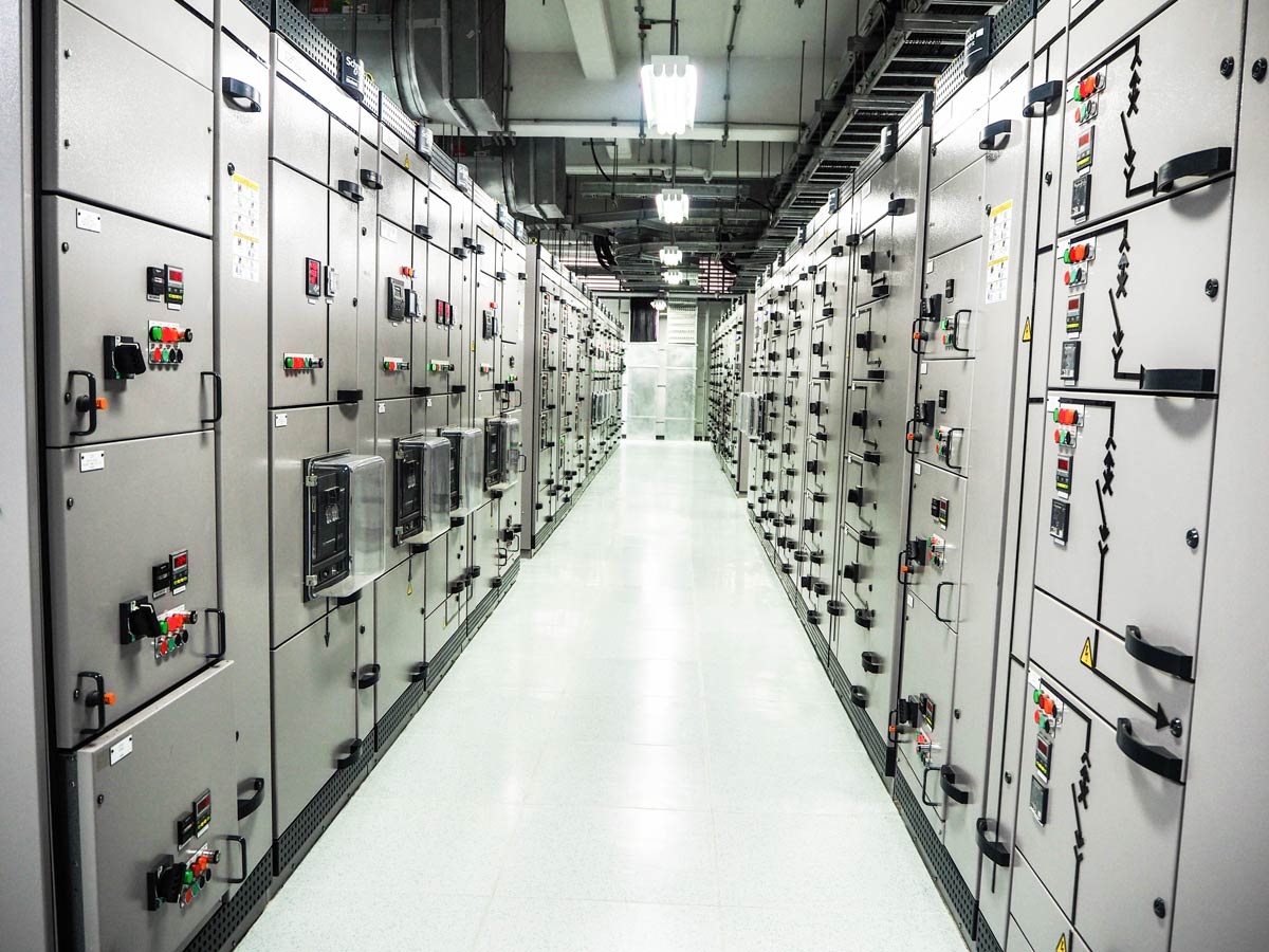 System integration at substation in industrial zone at power plant