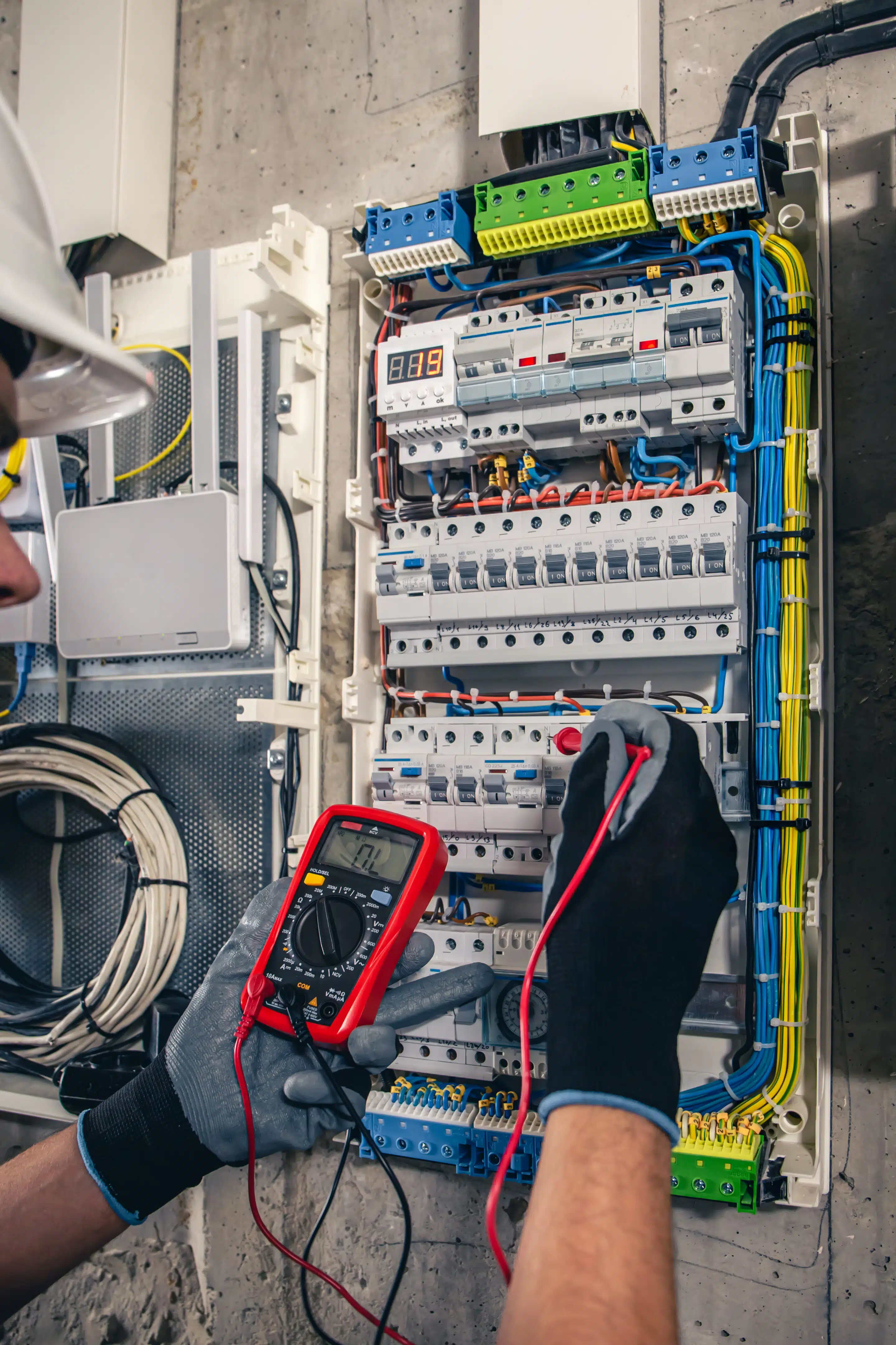 man at a switchboard