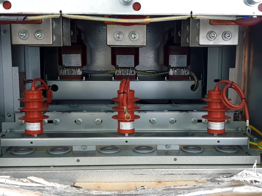 Inside the Housing of Electrical Switchgear like that which Spike Electric Controls produces.