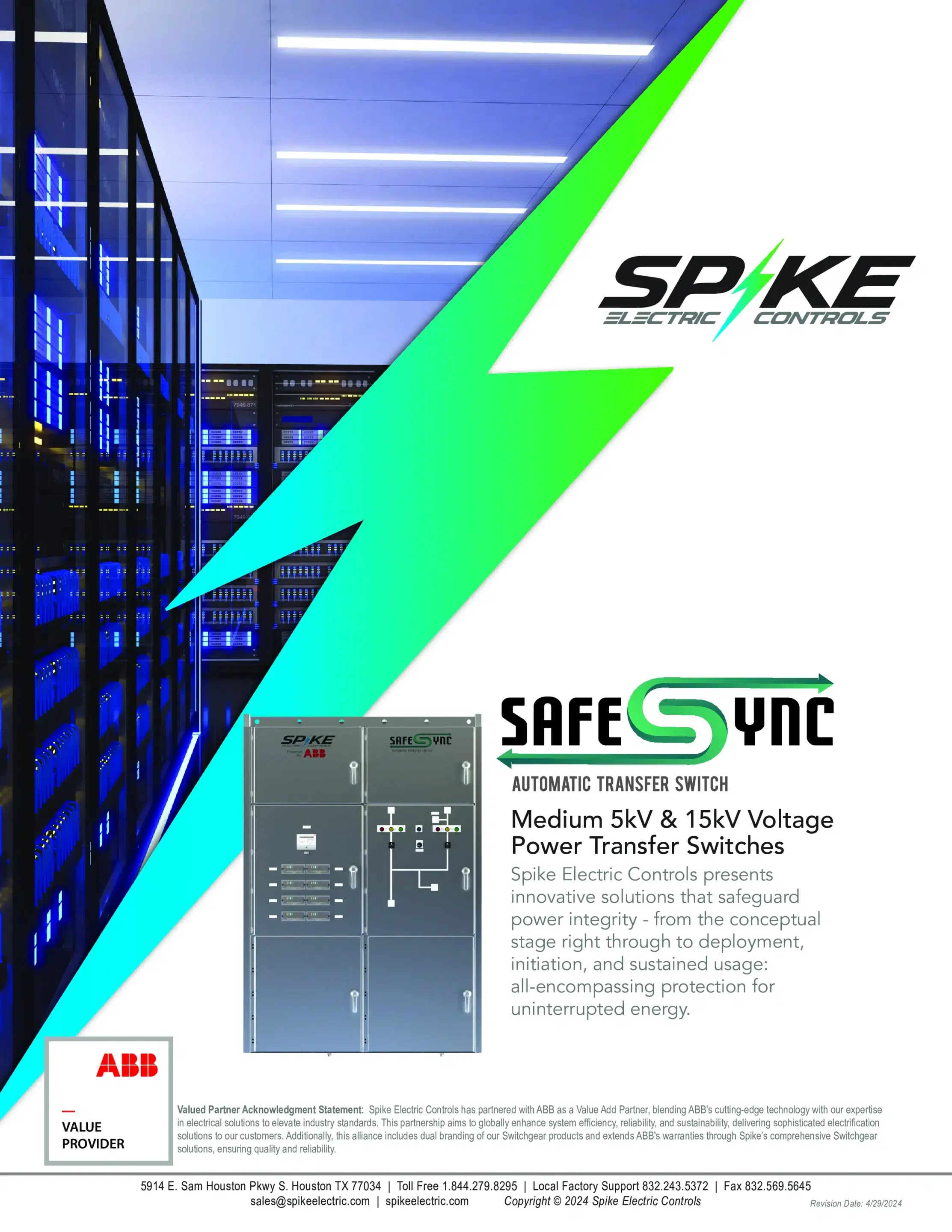 SafeSync MV Transfer Switch ABBREX640