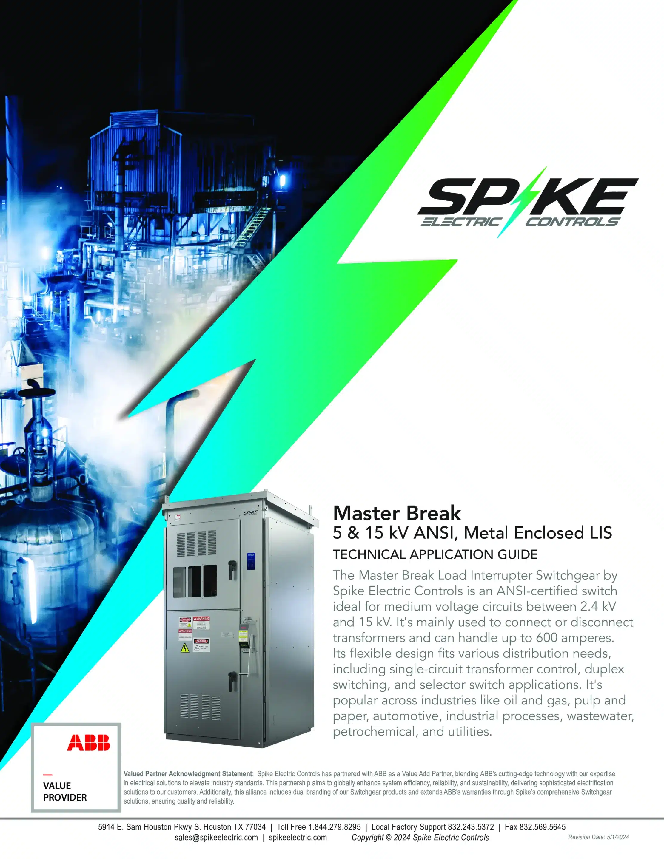 Master Break LIS 5 & 15kV ANSI Technical Guide