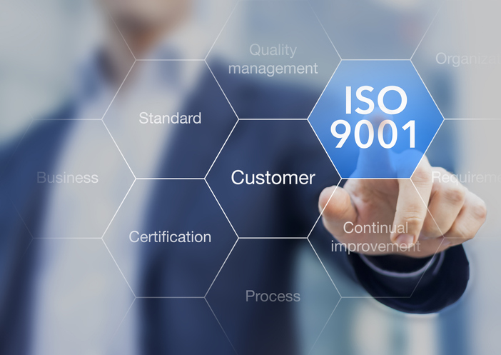 ISO 9001 standard for quality management of organizations testing electrical equipment